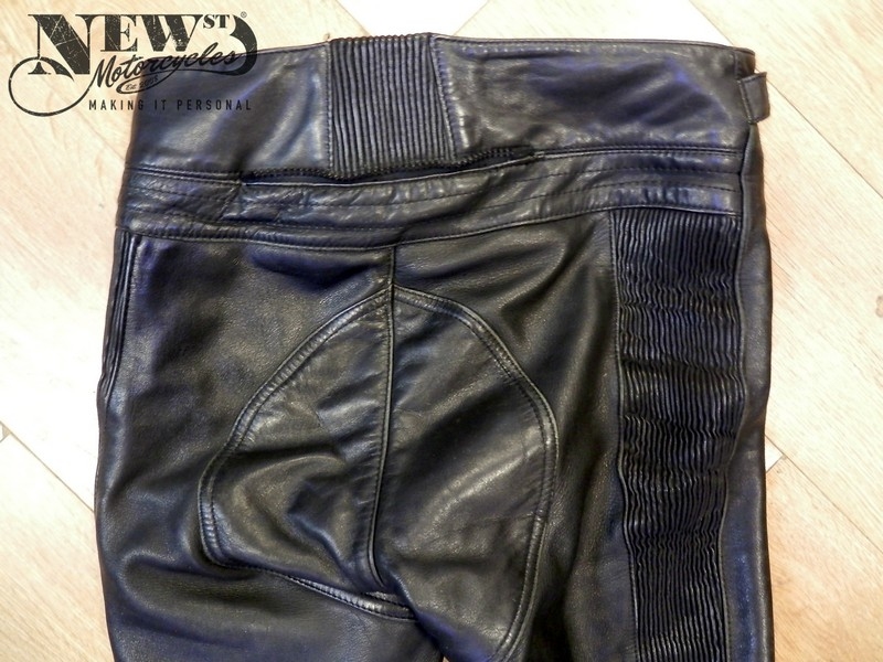 vintage leather motorcycle trousers